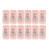 12pcs Bed Sheet Clips Prevent Slip Needleless Safe 180 Degree Closure Universal Quilt Cover Fastener for Home Pink - Extra Image