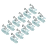 12pcs Bed Sheet Clips Prevent Slip Needleless Safe 180 Degree Closure Universal Quilt Cover Fastener for Home Green - Side View