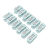 12pcs Bed Sheet Clips Prevent Slip Needleless Safe 180 Degree Closure Universal Quilt Cover Fastener for Home Green - Low Angle