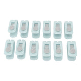 12pcs Bed Sheet Clips Prevent Slip Needleless Safe 180 Degree Closure Universal Quilt Cover Fastener for Home Green