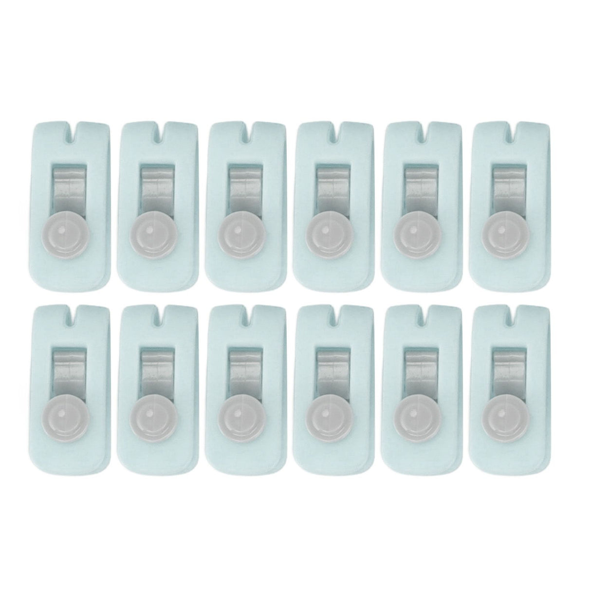 12pcs Bed Sheet Clips Prevent Slip Needleless Safe 180 Degree Closure Universal Quilt Cover Fastener for Home Green