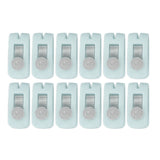 12pcs Bed Sheet Clips Prevent Slip Needleless Safe 180 Degree Closure Universal Quilt Cover Fastener for Home Green - Extra Image