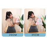 Reversible Octopus Doll Gradient Color Cute Bunny Ear Octopus Plush Toy Double Sided Stuffed Animal Pink Purple 20cm/7.9in