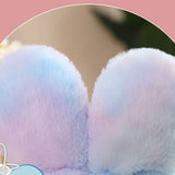 Reversible Octopus Doll Gradient Color Cute Bunny Ear Octopus Plush Toy Double Sided Stuffed Animal Pink Purple 20cm/7.9in - Extra Image