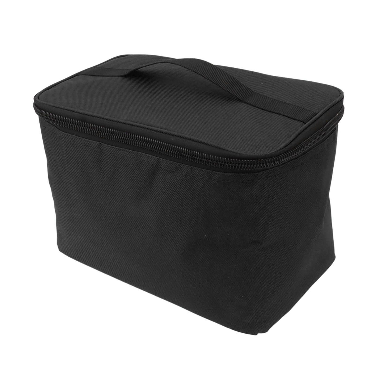 Insulated Grocery Bag Reusable Portable Shopping Collapsible Cooler Food Transport Carrier Oxford Cloth 10L Black
