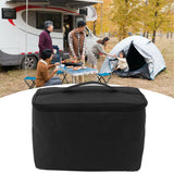 Insulated Grocery Bag Reusable Portable Shopping Collapsible Cooler Food Transport Carrier Oxford Cloth 10L Black - Extra Image