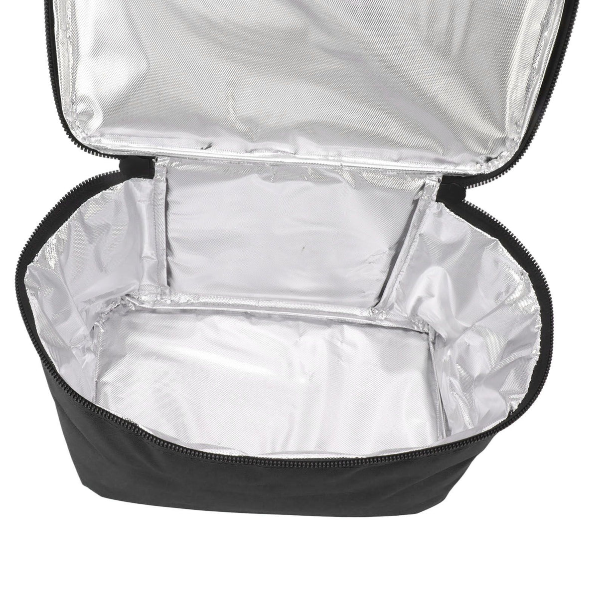 Insulated Grocery Bag Reusable Portable Shopping Collapsible Cooler Food Transport Carrier Oxford Cloth 10L Black