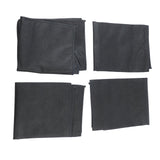 4pcs Garment Bags Waterproof Dustproof Thickened Suit Bag with Transparent Window for Storage Travel Black 100x60cm/39.4x23.6in - Extra Image