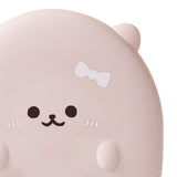 5 Compartment Candy Tray with Lid Cartoon Cute Snack Serving Tray Fruit Tray for Outdoor Picnic Pink Bear - Close-Up Angle