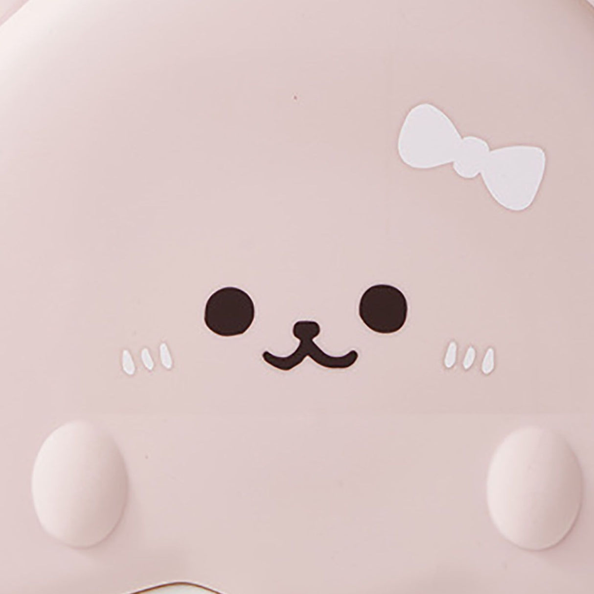 5 Compartment Candy Tray with Lid Cartoon Cute Snack Serving Tray Fruit Tray for Outdoor Picnic Pink Bear