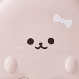 5 Compartment Candy Tray with Lid Cartoon Cute Snack Serving Tray Fruit Tray for Outdoor Picnic Pink Bear - Low Angle