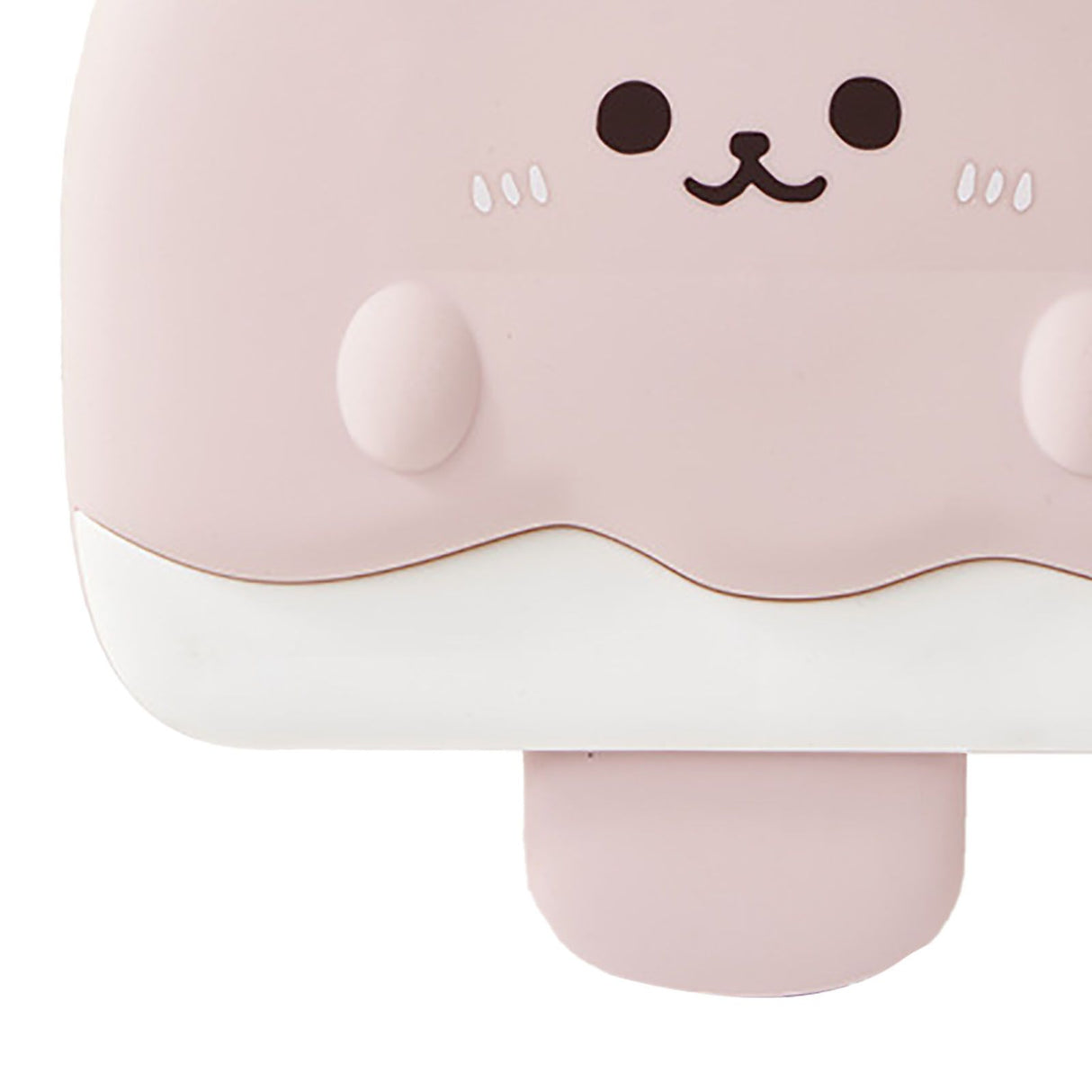 5 Compartment Candy Tray with Lid Cartoon Cute Snack Serving Tray Fruit Tray for Outdoor Picnic Pink Bear