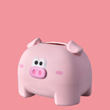 Cute Tissue Storage Box Pig Shaped Decorative Towel Napkin Container Case For Tabletop Pink - 45-Degree Angle