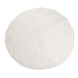 Round Plush Carpet Super Soft Fluffy Carpets Anti Skid Fuzzy Rug Modern Plush Area Rugs for Living Room Bedroom White