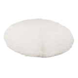 Round Plush Carpet Super Soft Fluffy Carpets Anti Skid Fuzzy Rug Modern Plush Area Rugs for Living Room Bedroom White