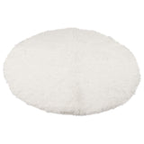Round Plush Carpet Super Soft Fluffy Carpets Anti Skid Fuzzy Rug Modern Plush Area Rugs for Living Room Bedroom White