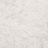 Round Plush Carpet Super Soft Fluffy Carpets Anti Skid Fuzzy Rug Modern Plush Area Rugs for Living Room Bedroom White