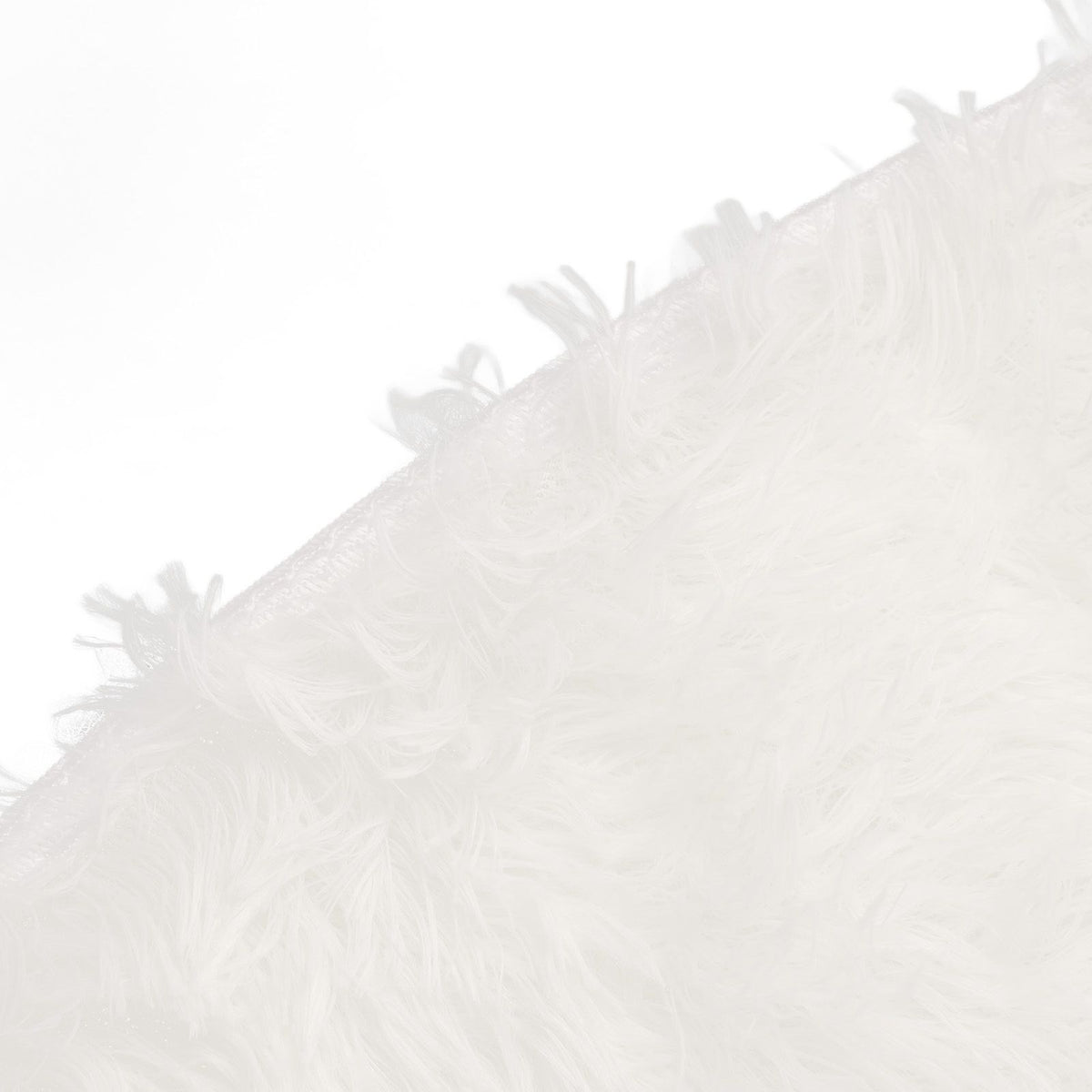 Round Plush Carpet Super Soft Fluffy Carpets Anti Skid Fuzzy Rug Modern Plush Area Rugs for Living Room Bedroom White