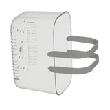 Clear Hand Basket Comfortable Handle Ventilation Holes Easy Access Versatile Fruit Storage Basket for Camping Grey - Side View