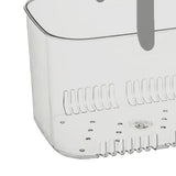 Clear Hand Basket Comfortable Handle Ventilation Holes Easy Access Versatile Fruit Storage Basket for Camping Grey - Extra Image