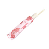 Flower Pattern Folding Umbrella UV Protection Foldable Rain Shine Dual Use Sun Umbrella for Travelling Red