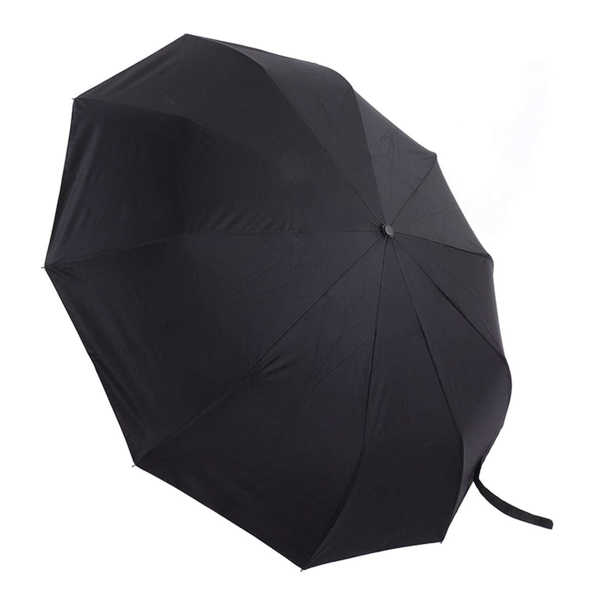 Automatic Umbrella 10 Ribs Windproof Sun Protection Dual Use Travel Umbrella with LED Torch for Outdoor Travel Business