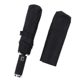 Automatic Umbrella 10 Ribs Windproof Sun Protection Dual Use Travel Umbrella with LED Torch for Outdoor Travel Business