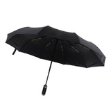 Automatic Umbrella 10 Ribs Windproof Sun Protection Dual Use Travel Umbrella with LED Torch for Outdoor Travel Business - Extra Image