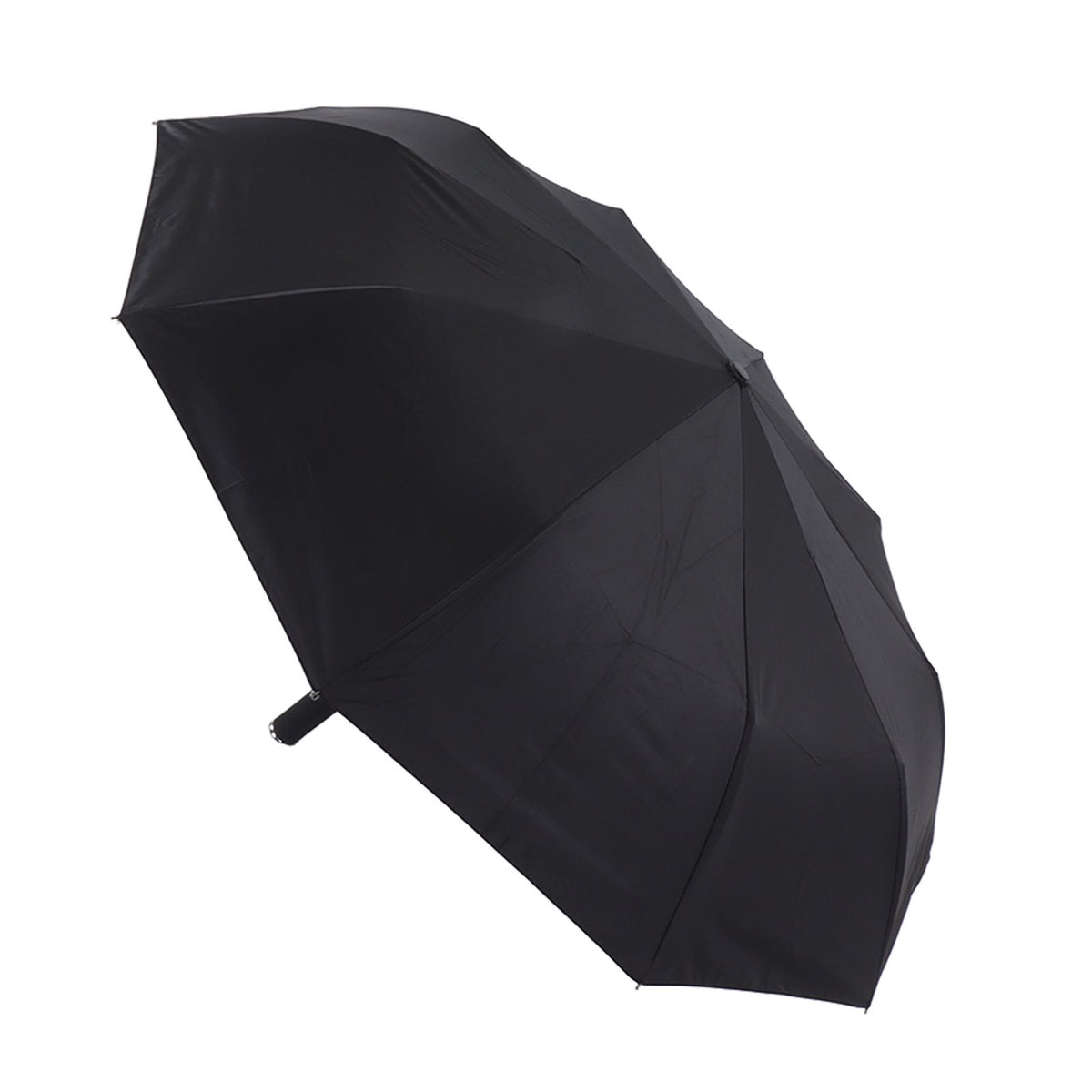 Automatic Umbrella 10 Ribs Windproof Sun Protection Dual Use Travel Umbrella with LED Torch for Outdoor Travel Business