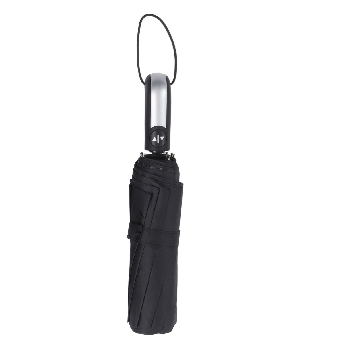Automatic Umbrella Windproof Comfortable Grip Portable Folding Umbrella for Rain and Sun Black