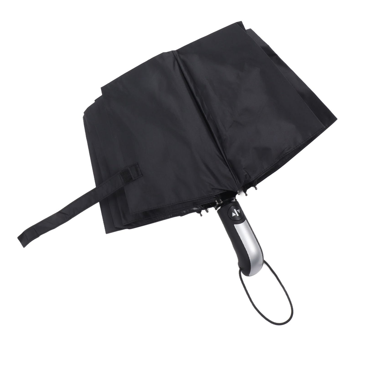 Automatic Umbrella Windproof Comfortable Grip Portable Folding Umbrella for Rain and Sun Black