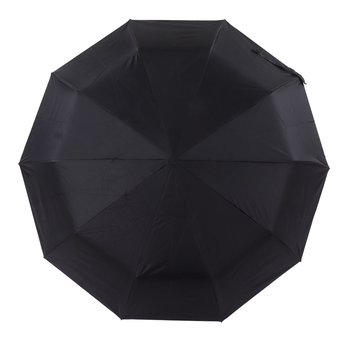Automatic Umbrella Windproof Comfortable Grip Portable Folding Umbrella for Rain and Sun Black