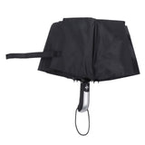 Automatic Umbrella Windproof Comfortable Grip Portable Folding Umbrella for Rain and Sun Black - Extra Image