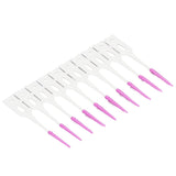 200Pcs Interdental Brush Disposable Soft Silicone Dental Cleaning Floss Toothpicks for Oral Care Purple - Rear View