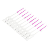 200Pcs Interdental Brush Disposable Soft Silicone Dental Cleaning Floss Toothpicks for Oral Care Purple - Low Angle