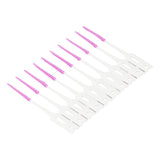 200Pcs Interdental Brush Disposable Soft Silicone Dental Cleaning Floss Toothpicks for Oral Care Purple