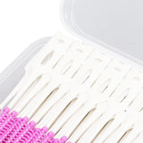 200Pcs Interdental Brush Disposable Soft Silicone Dental Cleaning Floss Toothpicks for Oral Care Purple - Extra Image