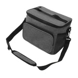Lunch Bag 10L Collapsible Adjustable Strap Leakproof Portable Handle Insulated Lunch Bag for Camping Travel Beach Grey