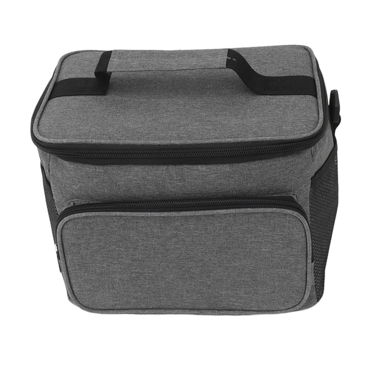 Lunch Bag 10L Collapsible Adjustable Strap Leakproof Portable Handle Insulated Lunch Bag for Camping Travel Beach Grey