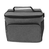 Lunch Bag 10L Collapsible Adjustable Strap Leakproof Portable Handle Insulated Lunch Bag for Camping Travel Beach Grey