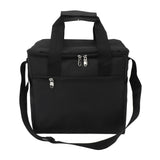 Collapsible Cooler Bag 15L Large Capcity Insulated Leakproof Heat Preservation Food Bag for Beach Picnics Camping Barbecues Black