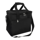 Collapsible Cooler Bag 15L Large Capcity Insulated Leakproof Heat Preservation Food Bag for Beach Picnics Camping Barbecues Black
