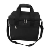 Collapsible Cooler Bag 15L Large Capcity Insulated Leakproof Heat Preservation Food Bag for Beach Picnics Camping Barbecues Black
