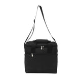 Collapsible Cooler Bag 15L Large Capcity Insulated Leakproof Heat Preservation Food Bag for Beach Picnics Camping Barbecues Black