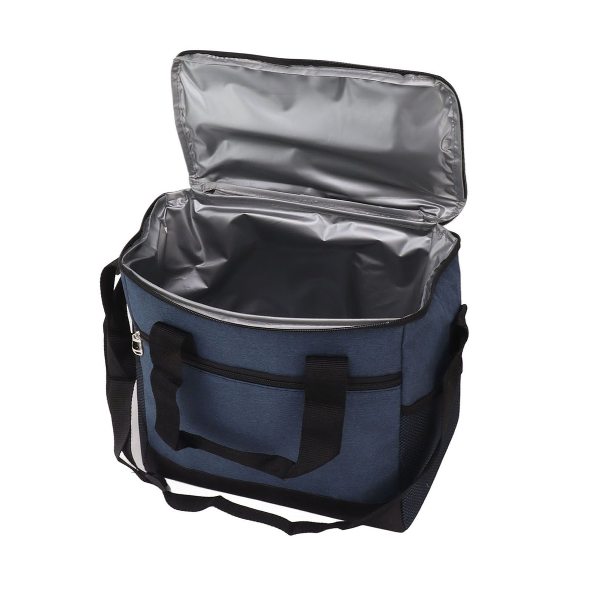 Collapsible Cooler Bag 15L Large Capcity Insulated Leakproof Heat Preservation Food Bag for Beach Picnics Camping Barbecues Blue