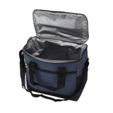 Collapsible Cooler Bag 15L Large Capcity Insulated Leakproof Heat Preservation Food Bag for Beach Picnics Camping Barbecues Blue - Top-Down View
