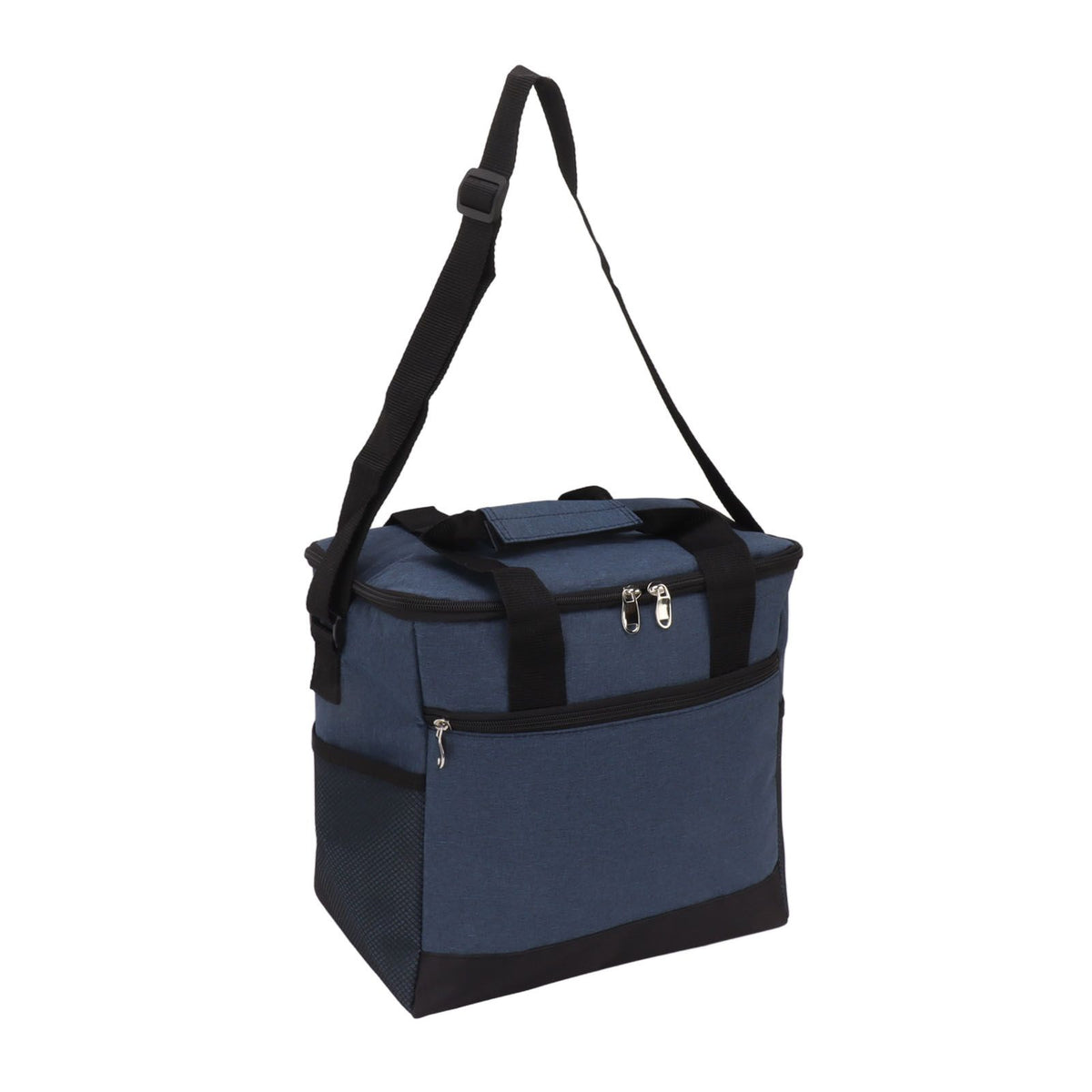 Collapsible Cooler Bag 15L Large Capcity Insulated Leakproof Heat Preservation Food Bag for Beach Picnics Camping Barbecues Blue