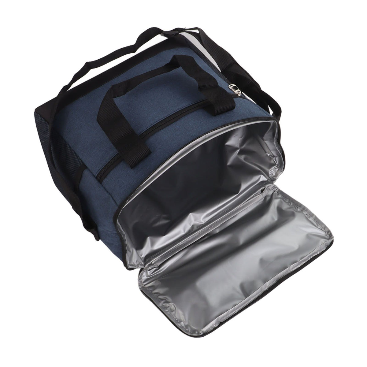 Collapsible Cooler Bag 15L Large Capcity Insulated Leakproof Heat Preservation Food Bag for Beach Picnics Camping Barbecues Blue