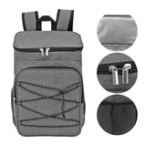 Camping Insulated Backpack Cooler Backpackck Thermal Cooler Bag with Cup Holders for Fruits Drinks Lunch Boxes Mobile Phones Wallets - Extra Image