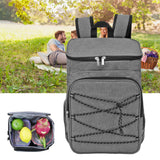 Camping Insulated Backpack Cooler Backpackck Thermal Cooler Bag with Cup Holders for Fruits Drinks Lunch Boxes Mobile Phones Wallets